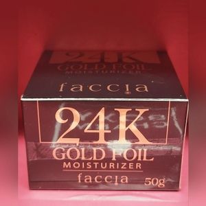 Faccia Skincare - 24K Gold Foil Moisturizer - NEW